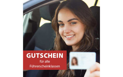 Gutschein im Wert von 300 EUR für alle Führerschein Klassen